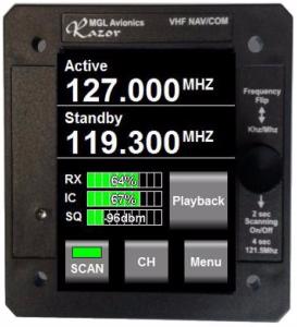Razor NAV/COM/Intercom Control Head